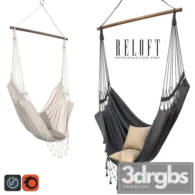 Hammock Boho Armchair 3D Model Free