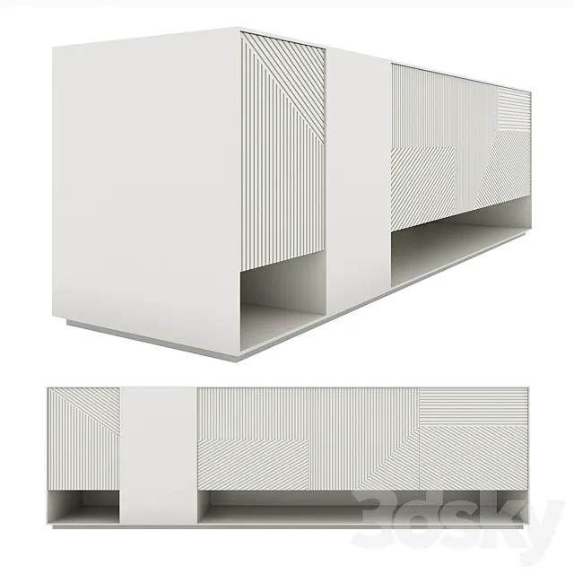 Hampden media console mr4555 3DModel