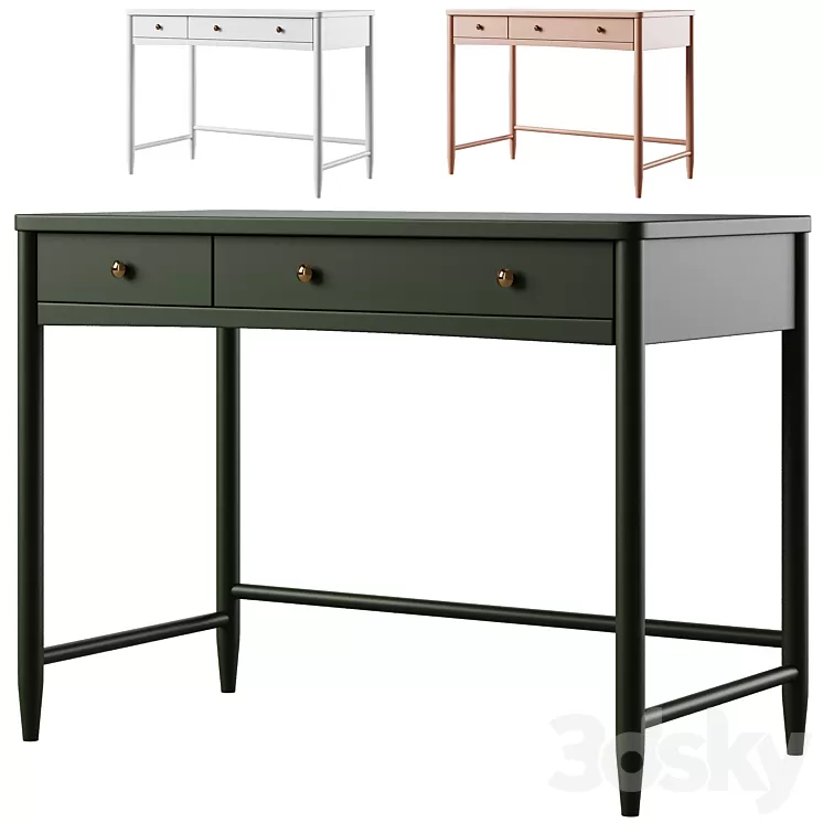 Hampshire Kids Desk by Crate and Barrel / Crate and Kids 3D Model