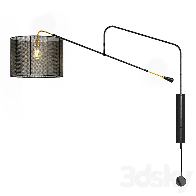 Hampton Lighting BOOM ARM SCONCE 3D Model