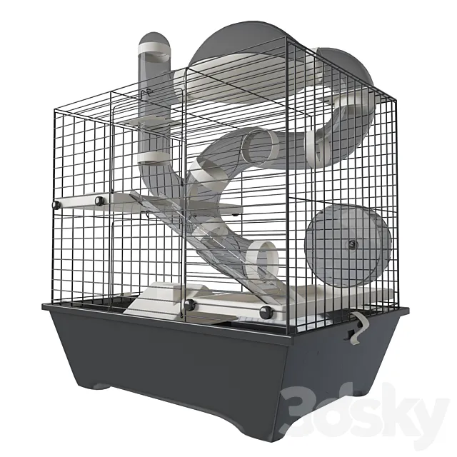 Hamster cage 3 3D Model