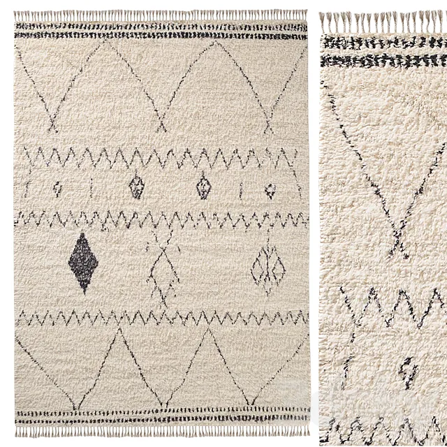 HANAA WOOL RUG 3D Model