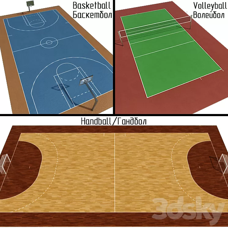 Handball / Basketball / Volleyball 3D Model