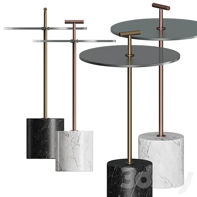 HANDLER PULL-UP SIDE TABLE 3DModel