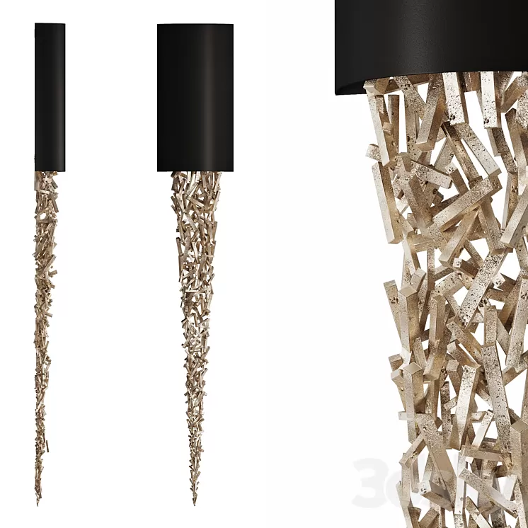 Handmade luxury wall lamp FIREWOOD Vetvistore