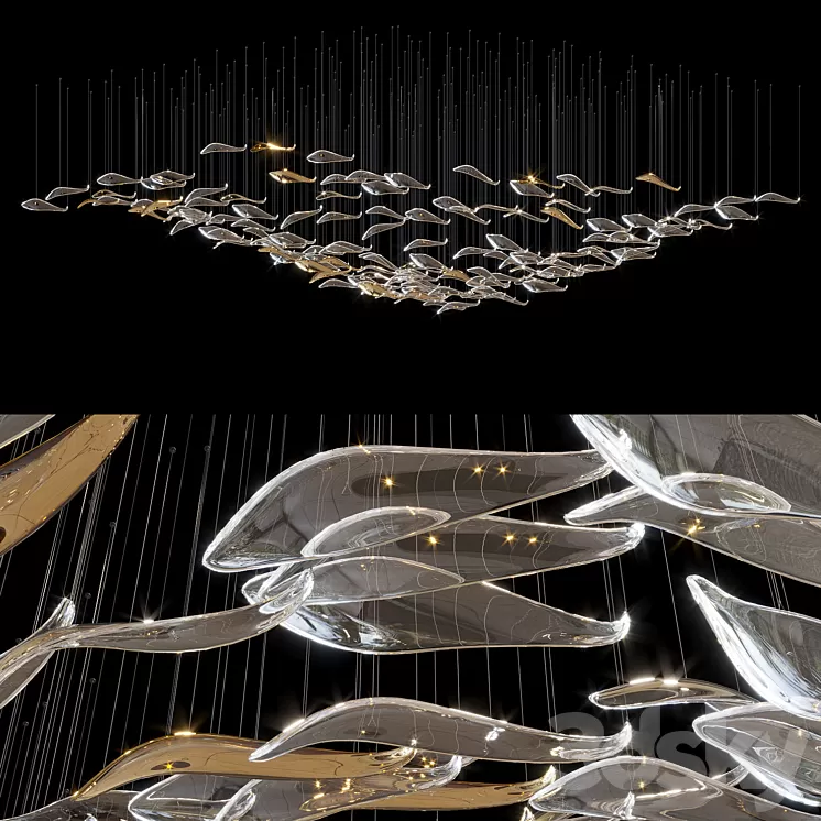 Hanging arrangement Vargov Design – Swarm 3D Model