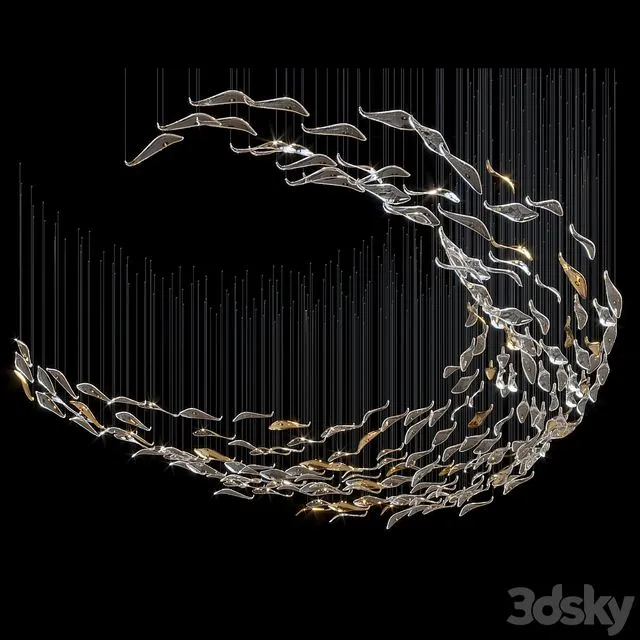 Hanging arrangement Vargov Design - Swarm 3D Model