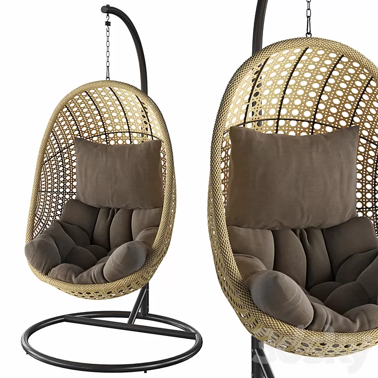 Hanging chair Cira 3D Model Free