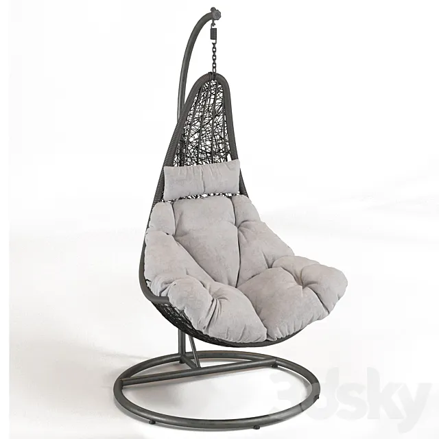 HANGING CHAIR Synthetic fiber 3D Model