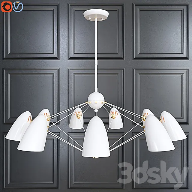 Hanging chandelier Favorite Humpen 1758-9P 3D Model