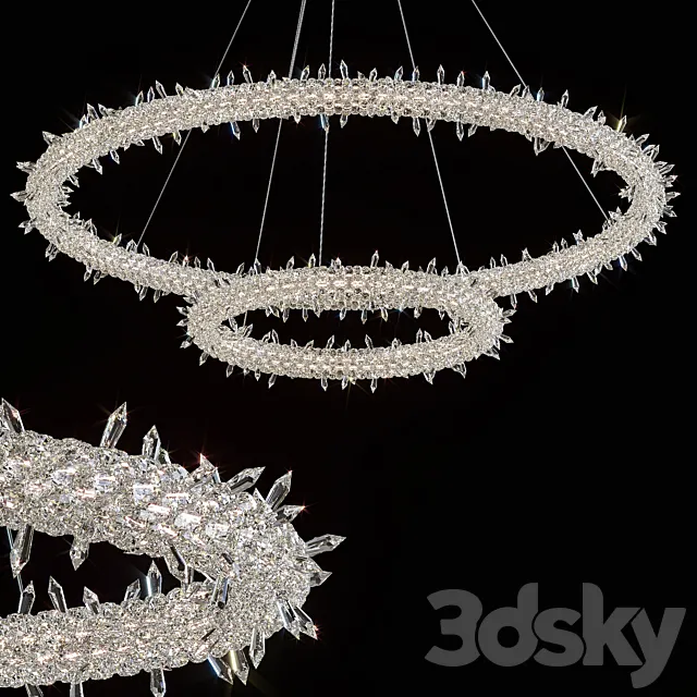 Hanging chandelier Lorenza by GLCrystal d80 * 40cm 3D Model