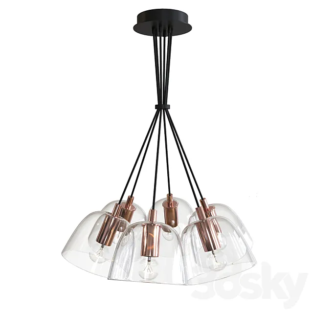 Hanging chandelier Lumion Joseph 4455_6 3DModel