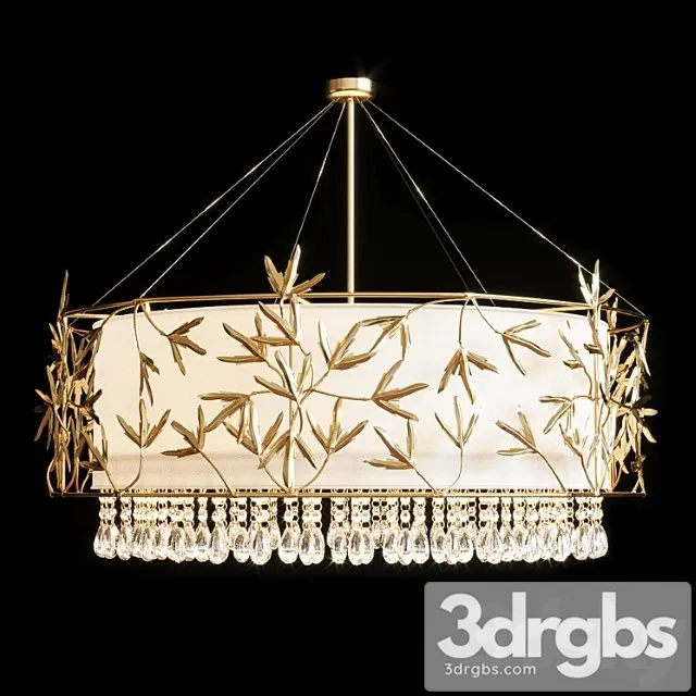 Hanging chandelier marijuana tredici 3D Model Free