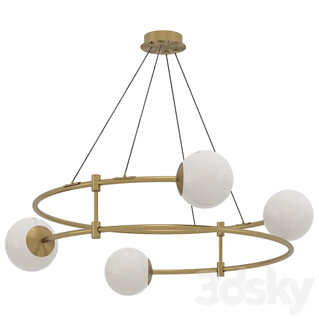 Hanging chandelier Maytoni Balance MOD317PL-04G 3D Model