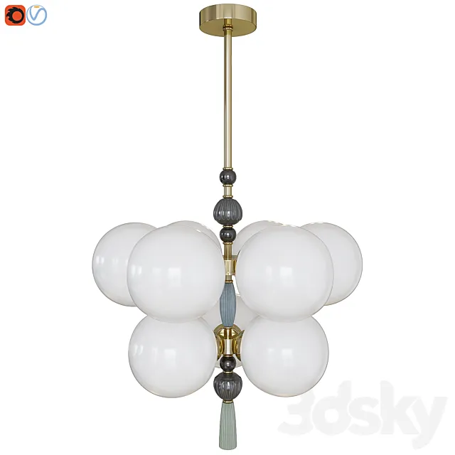Hanging chandelier Odeon Light Exclusive Palle 5405_9 3D Model