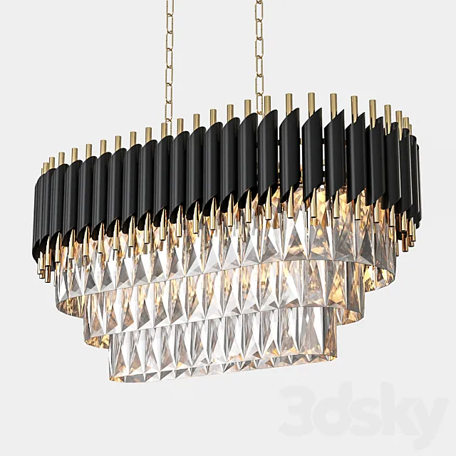 Hanging chandelier Omnilux Certaldo OML-81803-13 3D Model