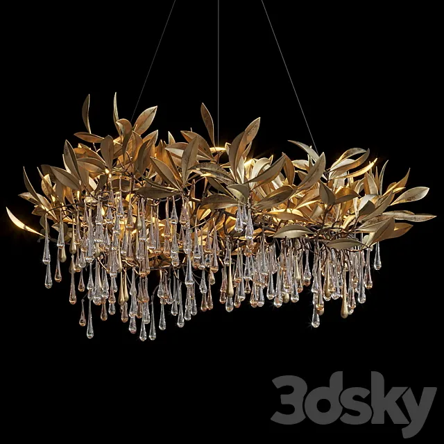 Hanging chandelier Vargov Design - Olive 3D Model