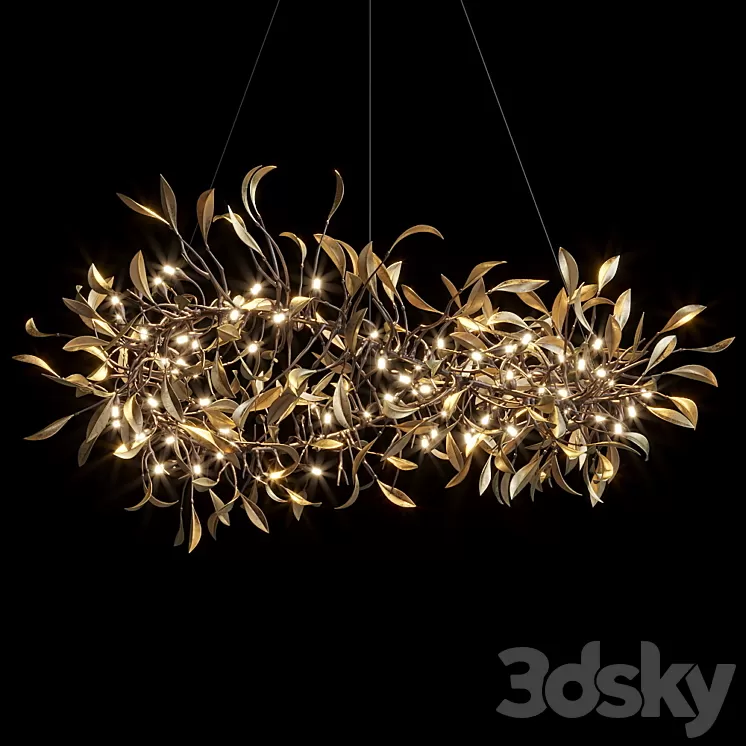 Hanging chandelier Vargov Design - Olive 3D Model