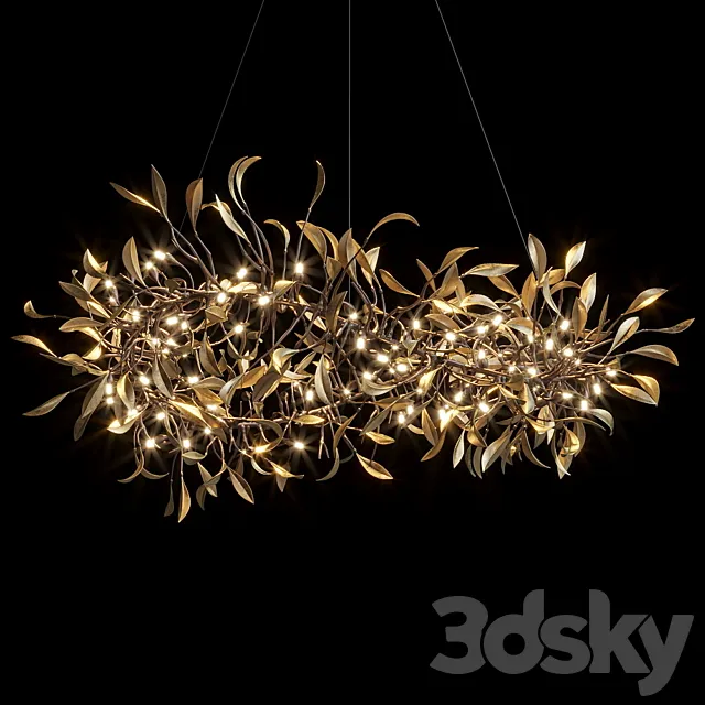 Hanging chandelier Vargov Design - Olive 3DModel