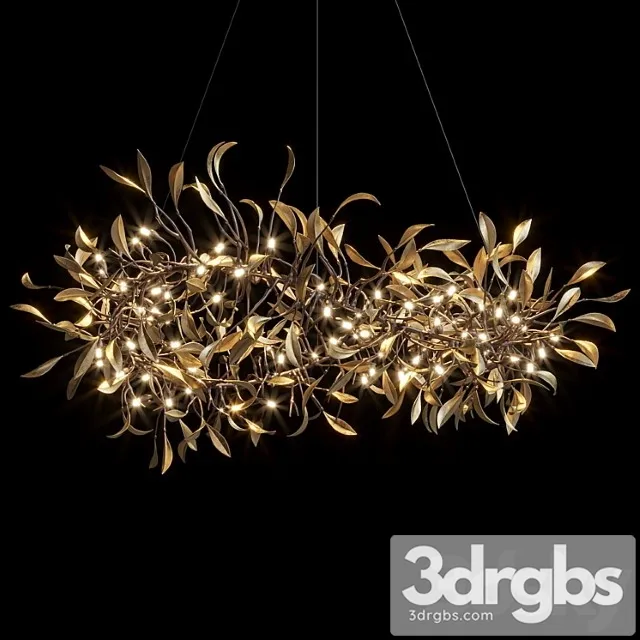 Hanging chandelier vargov design - olive_1