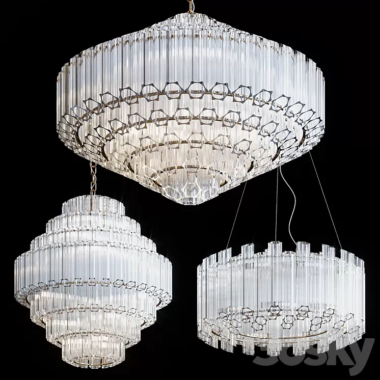 Hanging chandeliers Cloyd CAPOTE 3D Model Free