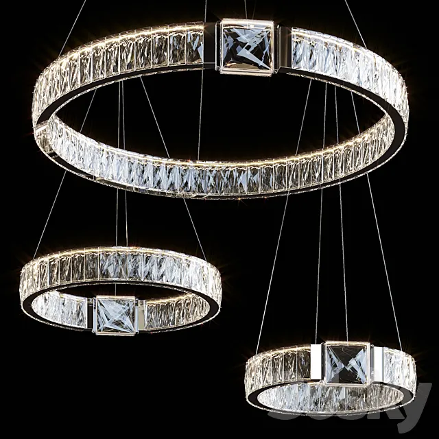 Hanging chandeliers SYLVEST by Lampatron 3D Model