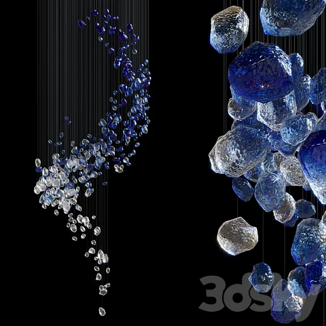 Hanging composition Asteroid - Vargov® Design 3DModel