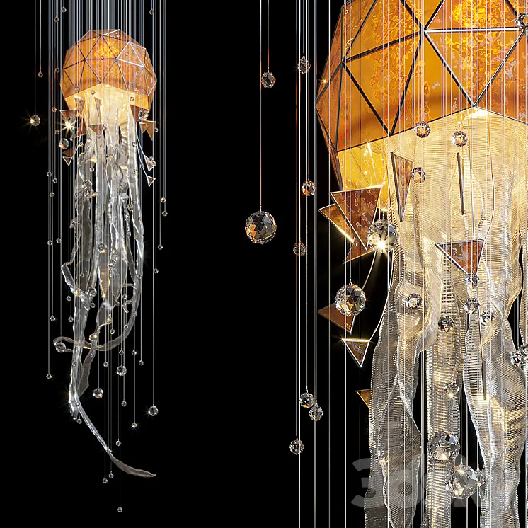 Hanging composition Vargov Design - Medusa 3D Model Free