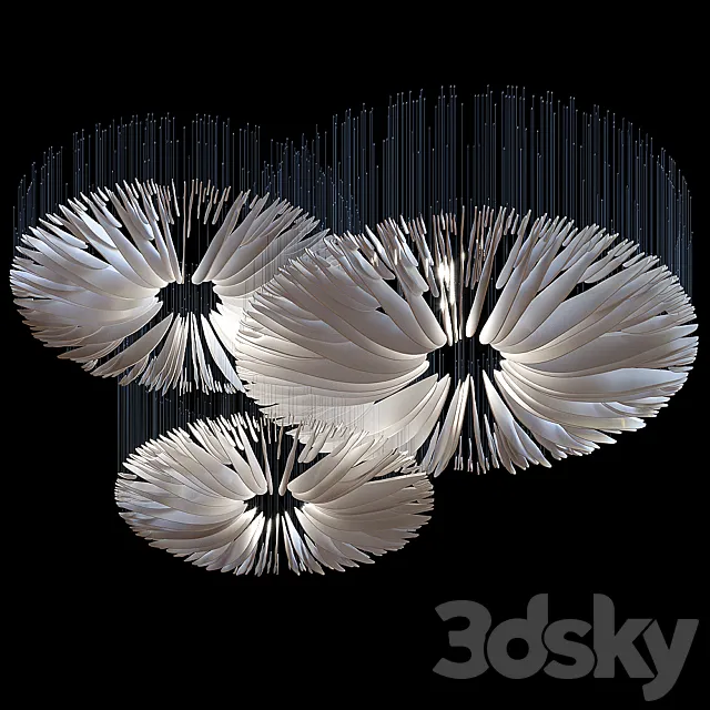 Hanging composition  Vargov Design - Oudemansiella 3D Model