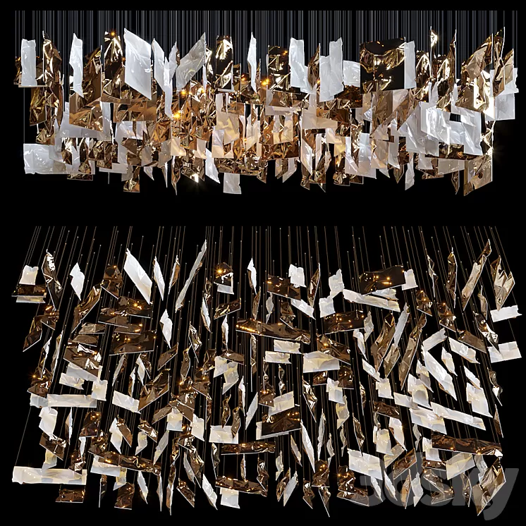 Hanging elements CLOTH - Vargov Design 3D Model