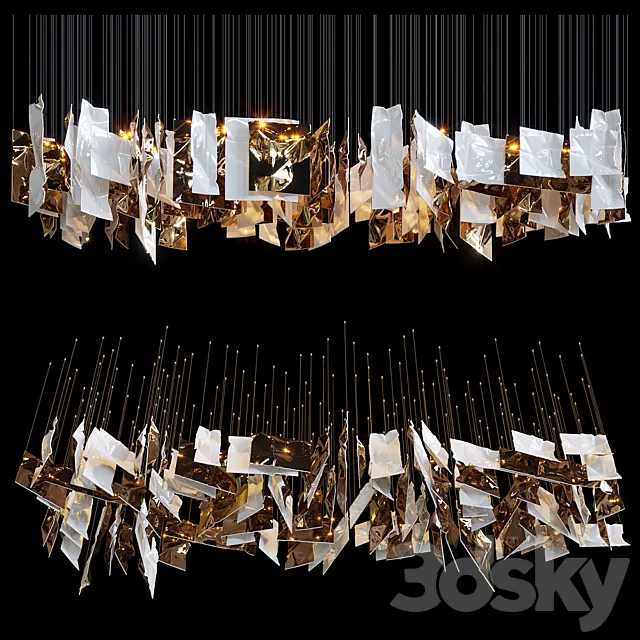 Hanging elements CLOTH - Vargov Design 3DModel