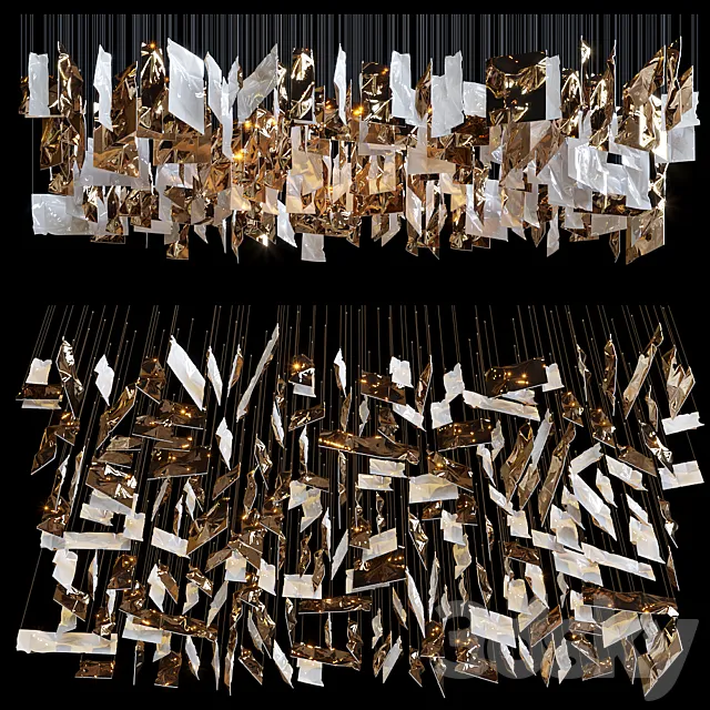 Hanging elements CLOTH - Vargov Design 3DModel