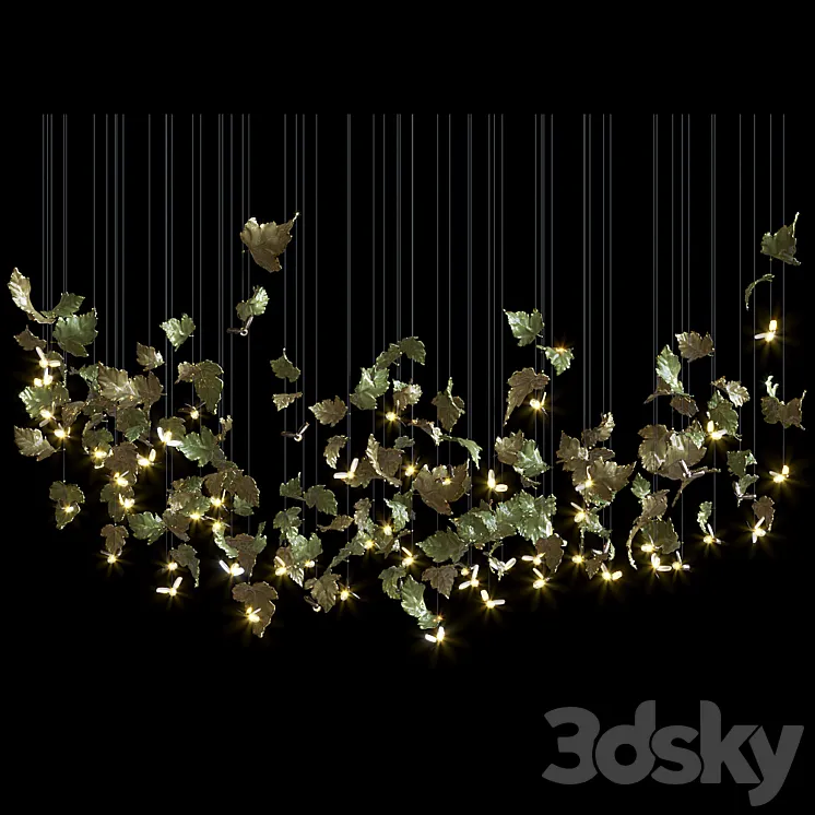 Hanging elements FIREFLY - Vargov Design 3D Model Free
