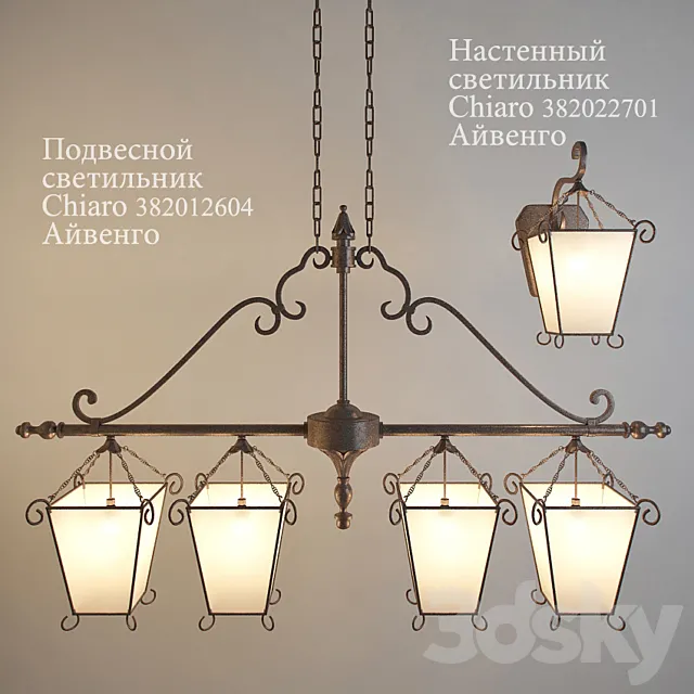 Hanging lamp and sconces Chiaro Ivanhoe Free Download