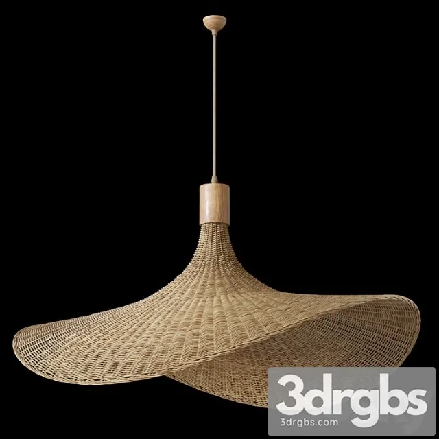 Hanging Lamp Braided Hat 3D Model Free