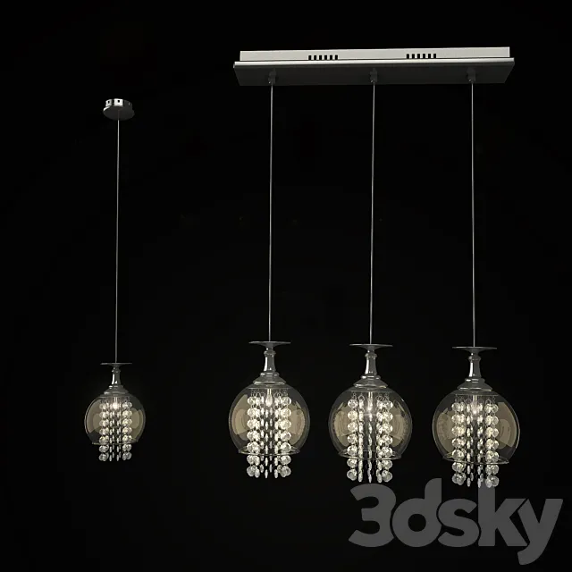 Hanging lamp Crystal Lux CHIK SP3 3D Model