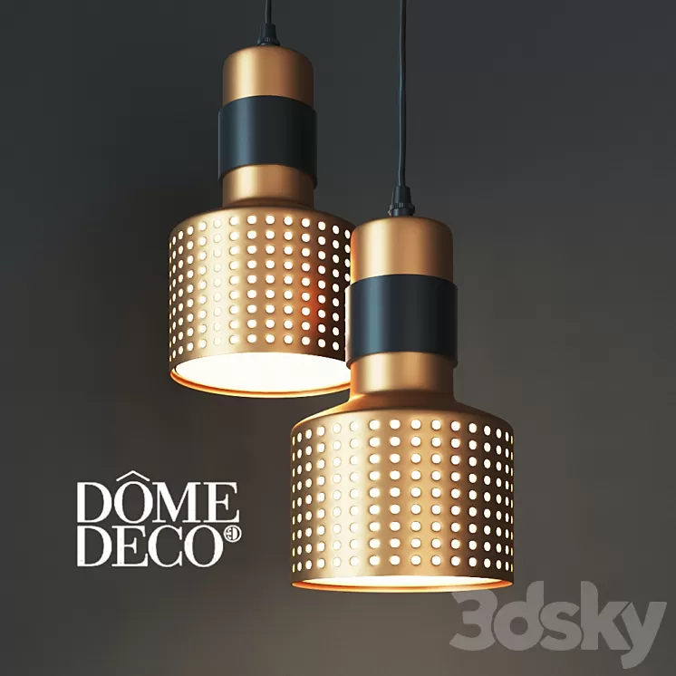 Hanging lamp Dome deco 3D Model