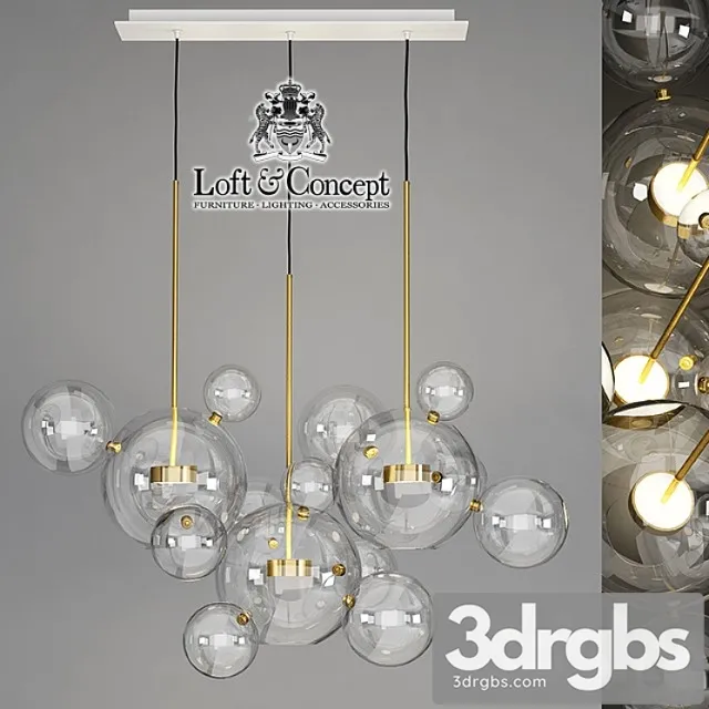 Hanging Lamp Giopato Tsoombes Bole Bls 14l Chandelier 1 3D Model Free