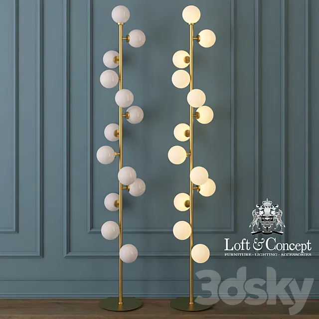 Hanging lamp glass ball ceiling lights 3DModel