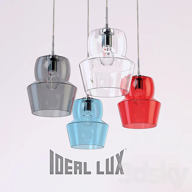 Hanging lamp Ideal Lux ZENO 3DModel