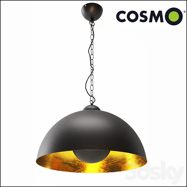 Hanging lamp Industrial Dome 3D Model