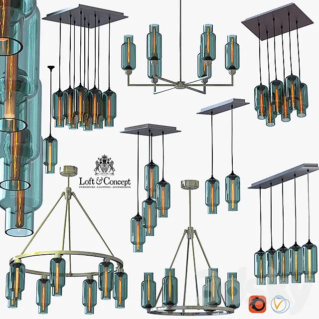 HANGING LAMP JEREMY PYLES JEREMY PHAROS 3DModel