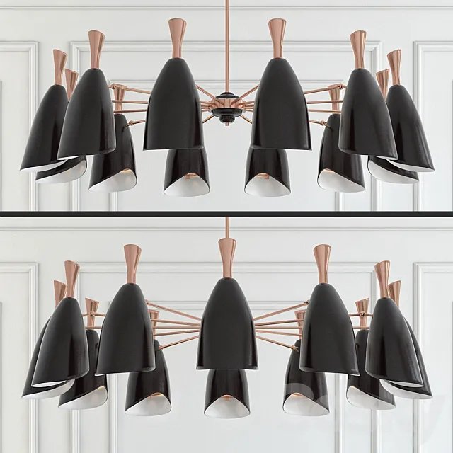 Hanging lamp lamp 12 duke symmetry 3D Model