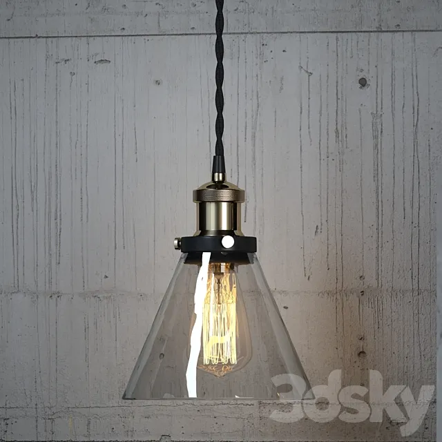 Hanging lamp Loft Designe 3DModel