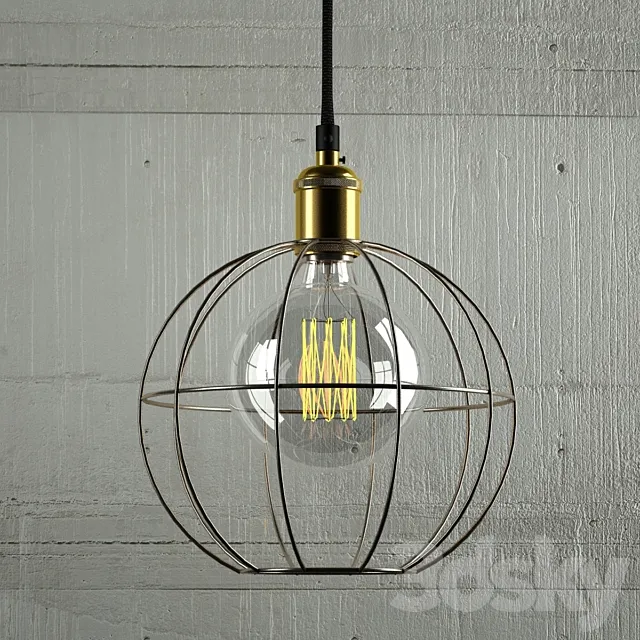 Hanging lamp Loft Designe 3DModel