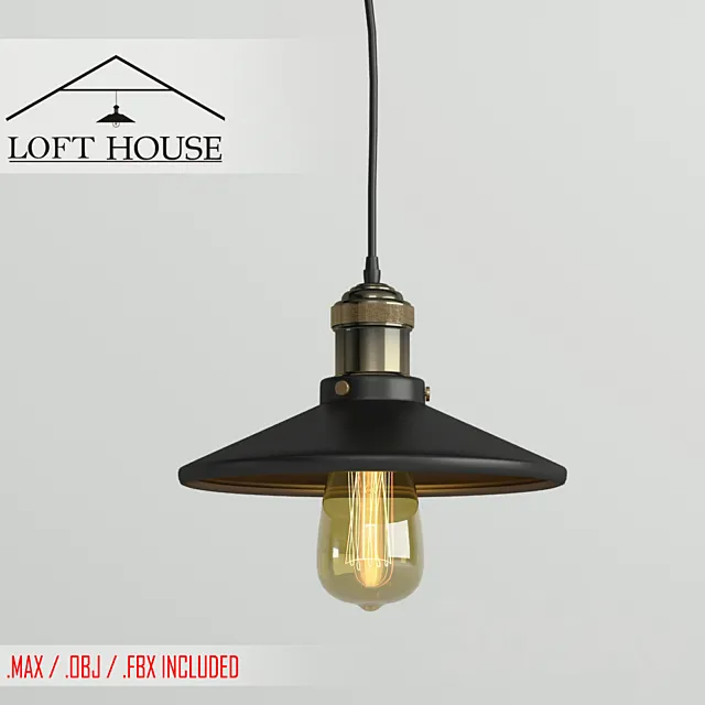 Hanging lamp LOFT HOUSE P-101 3D Model