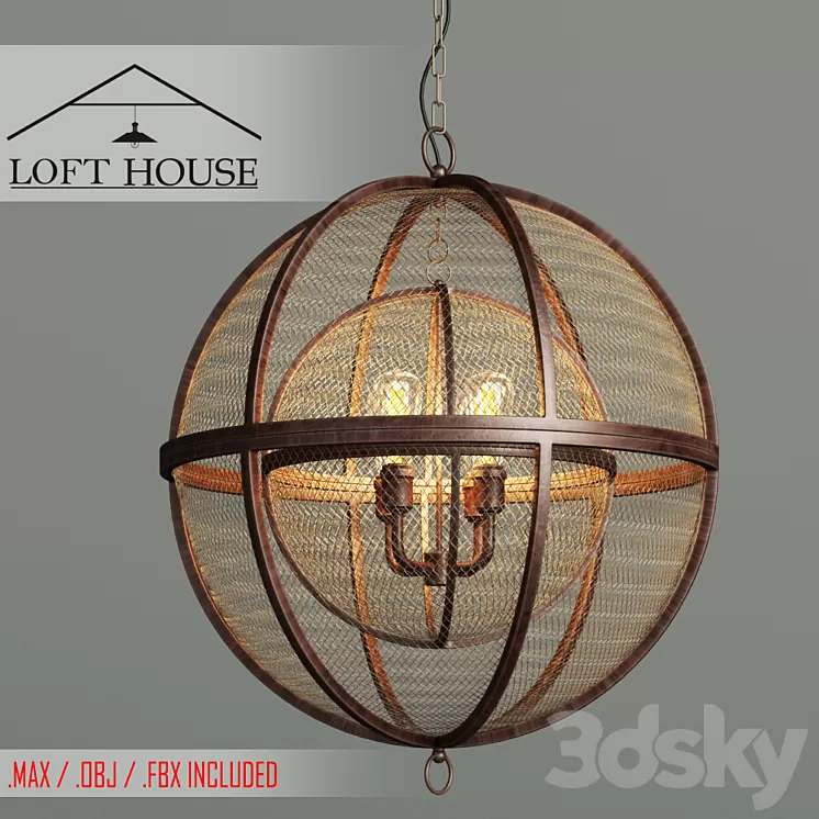 Hanging lamp LOFT HOUSE P-127 3D Model