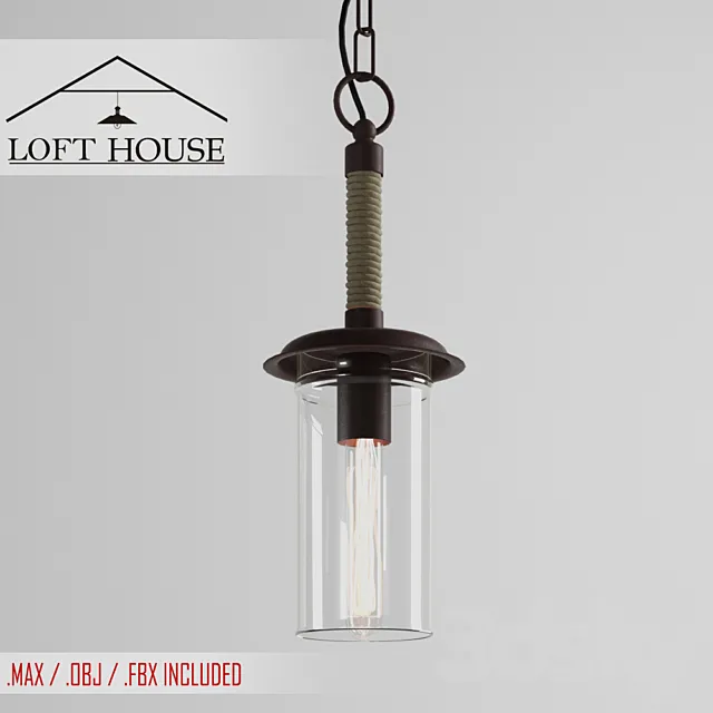 Hanging lamp LOFT HOUSE P-150 3DModel