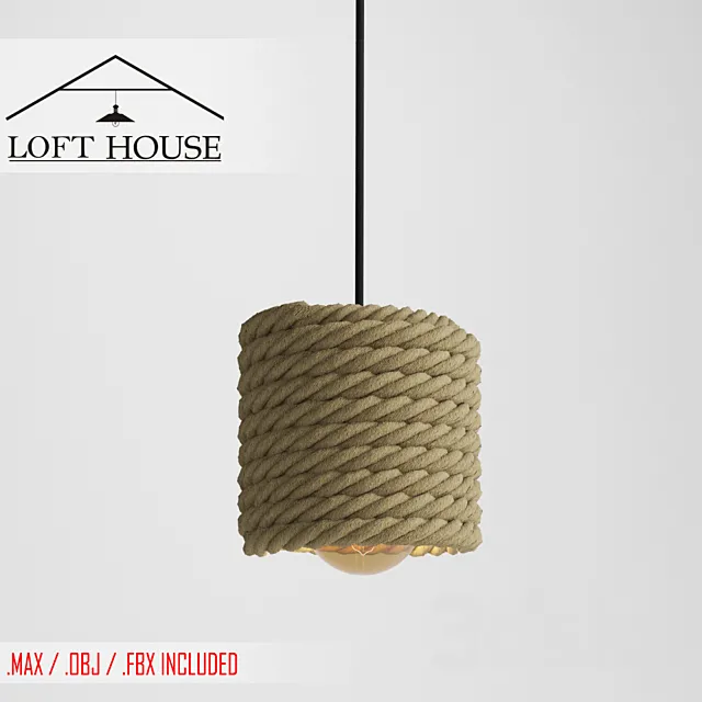 Hanging lamp LOFT HOUSE P-157 3DModel