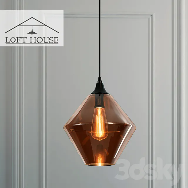 Hanging lamp LOFT HOUSE P-160 3D Model
